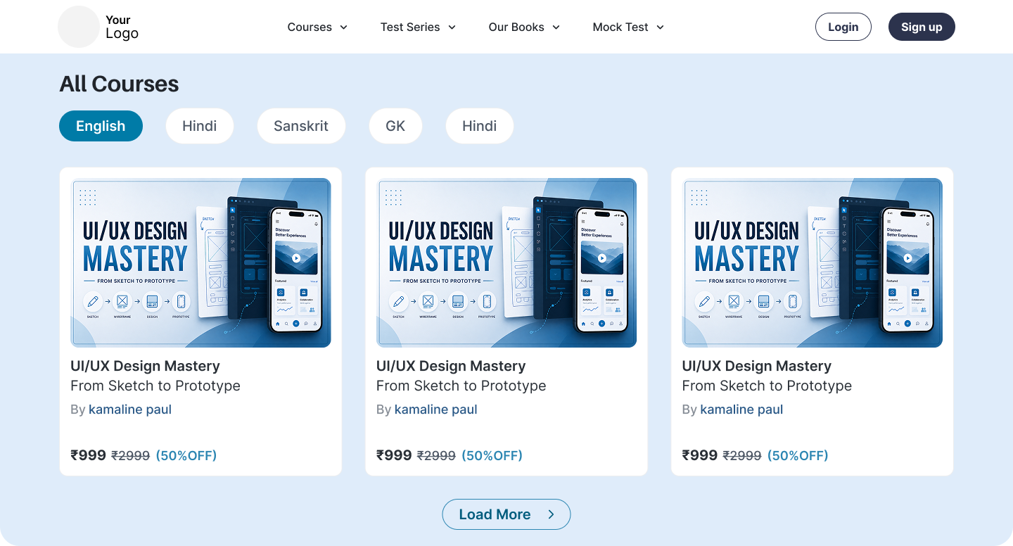 Edugenie course catalog